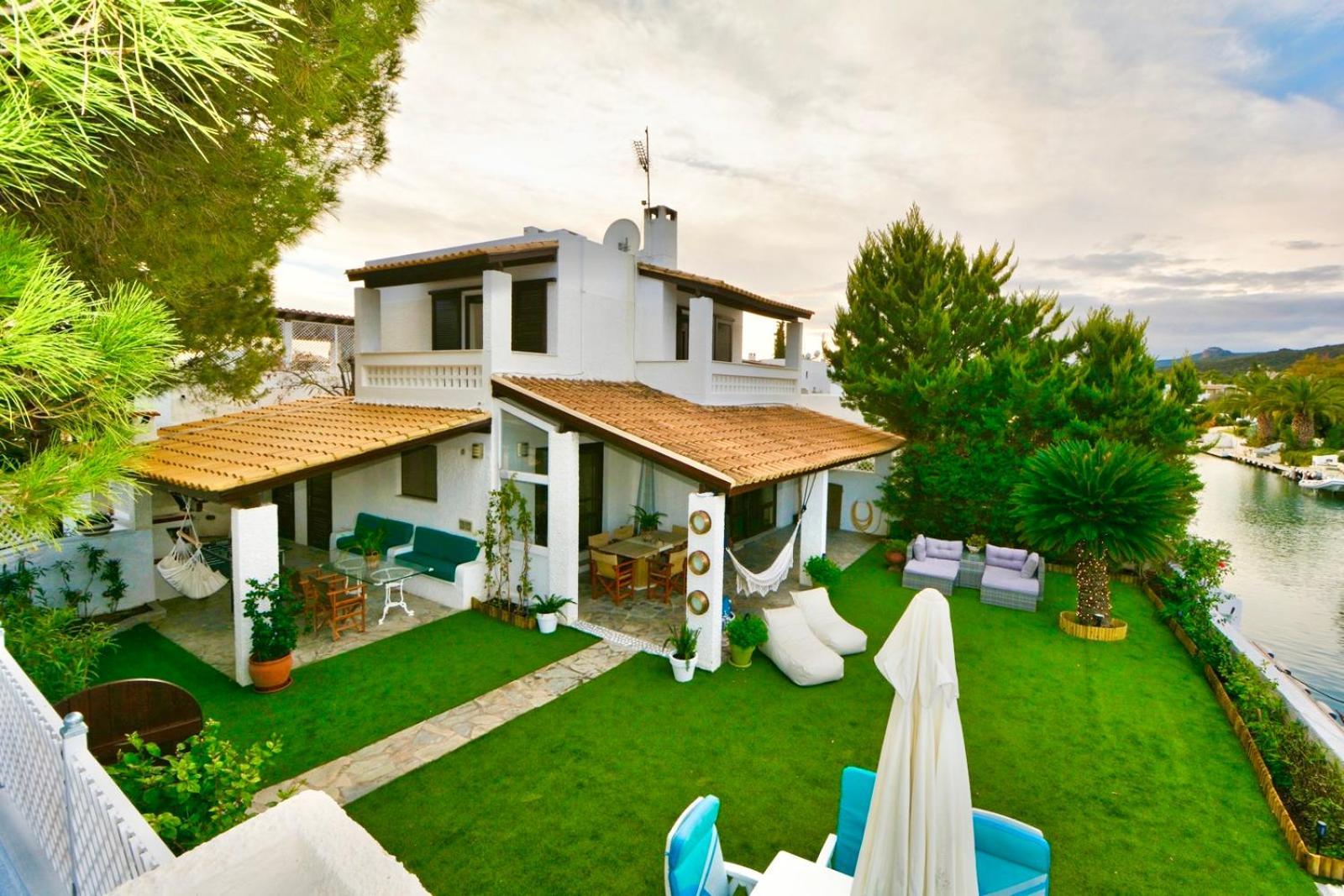Villasonboard Dock Villa 3 Bed, 3 Bath, Canal, Greek Venice Porto Hydra Plépi Eksteriør billede